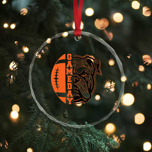 Bulldog Football Lover Crystal Glass Ornament Game Day Fan Lifestyle TS12 Print Your Wear