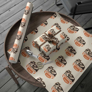 Bulldog Football Lover Wrapping Paper Roll Game Day Fan Lifestyle TS12 Beige Print Your Wear
