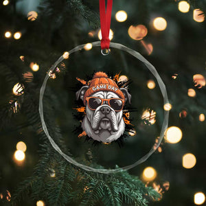 Bulldog Football Spirit Crystal Glass Ornament Game Day Dog Lover Gift TS12 Print Your Wear