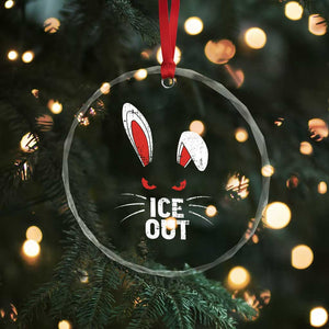Bunny Ice Out Crystal Glass Ornament Resist FDT Anti Immigration Enforcement TS10 Print Your Wear