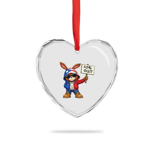 Bunny Ice Out Heart Crystal Glass Ornament Protest Equality Puerto Rican Flag Hoodie TS10 Print Your Wear