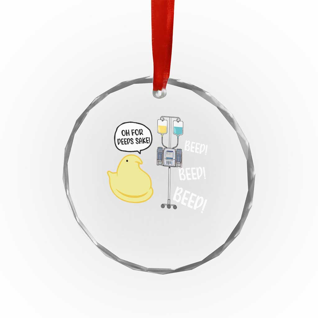 Bunny Nurse Crystal Glass Ornament Funny Peep Nursing Easter Nurse Gift TS10 Print Your Wear
