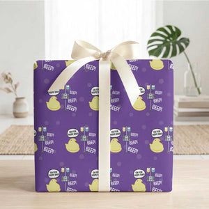 Bunny Nurse Wrapping Paper Roll Funny Peep Nursing Easter Nurse Gift TS10 Purple Print Your Wear