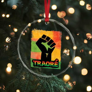 Burkina Faso Ibrahim Traoré Crystal Glass Ornament TS10 Print Your Wear