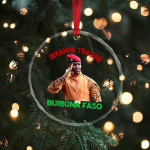 Burkina Faso Ibrahim Traoré Thomas Sankara Crystal Glass Ornament TS10 Print Your Wear