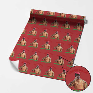 Burkina Faso Ibrahim Traoré Thomas Sankara Wrapping Paper Roll TS10 Red Print Your Wear