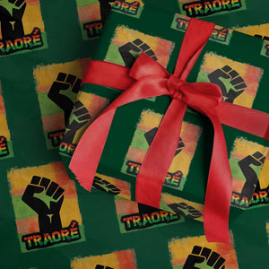 Burkina Faso Ibrahim Traoré Wrapping Paper Roll TS10 Green Print Your Wear