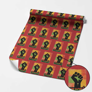 Burkina Faso Ibrahim Traoré Wrapping Paper Roll TS10 Red Print Your Wear