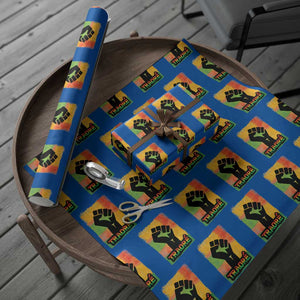Burkina Faso Ibrahim Traoré Wrapping Paper Roll TS10 Blue Print Your Wear