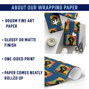 Burkina Faso Ibrahim Traoré Wrapping Paper Roll TS10 Print Your Wear