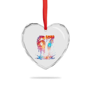 Burning Six Seven Heart Crystal Glass Ornament Drip Fire Flame Meme TS12 Print Your Wear
