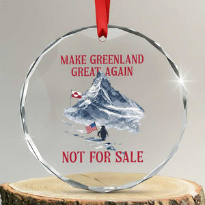 But Why Penguin Crystal Glass Ornament Trump Nihilist Penguin Minimal Political Meme TS14 Transparent Glass 3'' Circle Print Your Wear