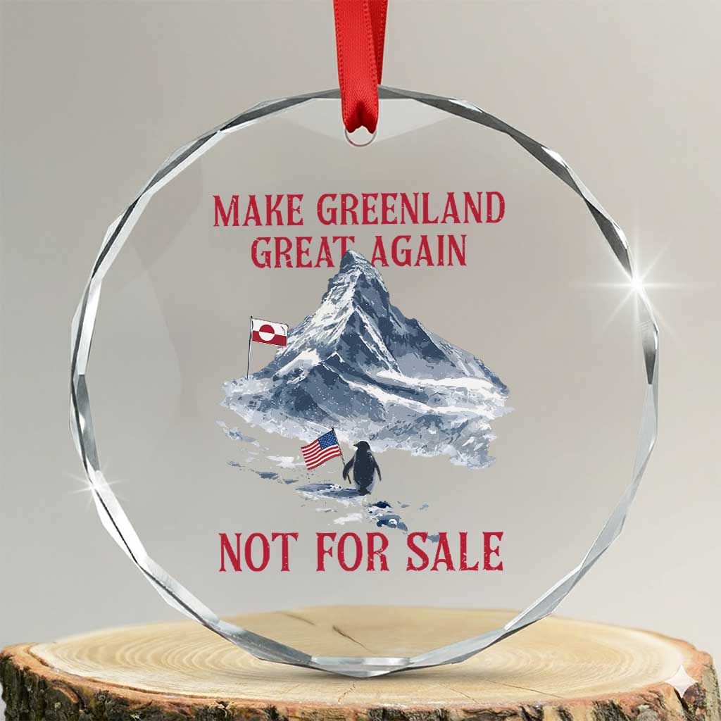 But Why Penguin Crystal Glass Ornament Trump Nihilist Penguin Minimal Political Meme TS14 Transparent Glass 3'' Circle Print Your Wear
