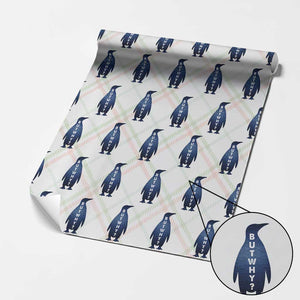 But Why Penguin Wrapping Paper Roll Funny Nihilist Hiking Meme TS14 Christmas Plaid Print Your Wear