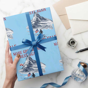 But Why Penguin Wrapping Paper Roll Trump Nihilist Penguin Minimal Political Meme TS14 Light Blue Print Your Wear