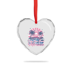 Cabo San Lucas Mexico Heart Crystal Glass Ornament Vintage Retro Beach Summer Vacation Family Trip TS10 Print Your Wear