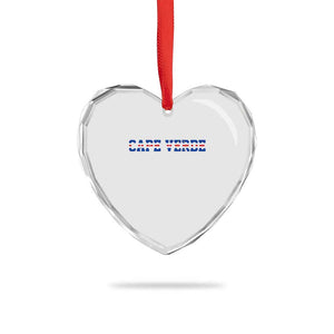 Cabo Verde Flag Cabo Verdean Pride Heart Crystal Glass Ornament TS14 Print Your Wear