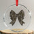 Camo Coquette Bow Duck Hunting Crystal Glass Ornament Retro Camouflage - Print Your Wear