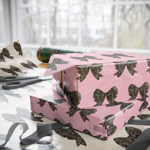 Camo Coquette Bow Duck Hunting Wrapping Paper Roll Retro Camouflage TS02 Light Pink Print Your Wear