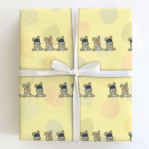 Camo Easter Bunny Wrapping Paper Roll Funny Hunter Easter Gift TS12 Light Yellow Print Your Wear