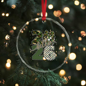Camo Happy New Year Party 2026 Crystal Glass Ornament Camouflage Disco Ball TS11 Print Your Wear