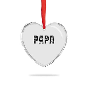 Camping Papa Heart Crystal Glass Ornament Camper Dad Fathers Day Gift TS12 Print Your Wear