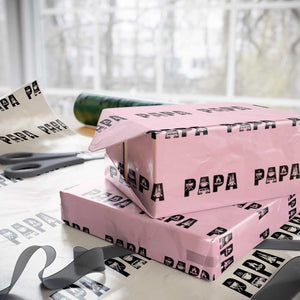 Camping Papa Wrapping Paper Roll Camper Dad Fathers Day Gift TS12 Light Pink Print Your Wear