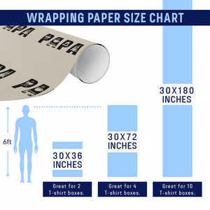 Camping Papa Wrapping Paper Roll Camper Dad Fathers Day Gift TS12 Print Your Wear