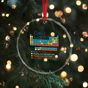 Can I Lick It Periodic Table Crystal Glass Ornament Funny Chemistry Science Teacher Student TS10 Print Your Wear