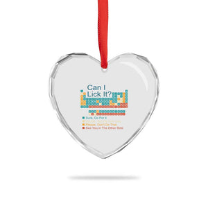 Can I Lick It Periodic Table Heart Crystal Glass Ornament Funny Chemistry Science Teacher Student TS10 Print Your Wear
