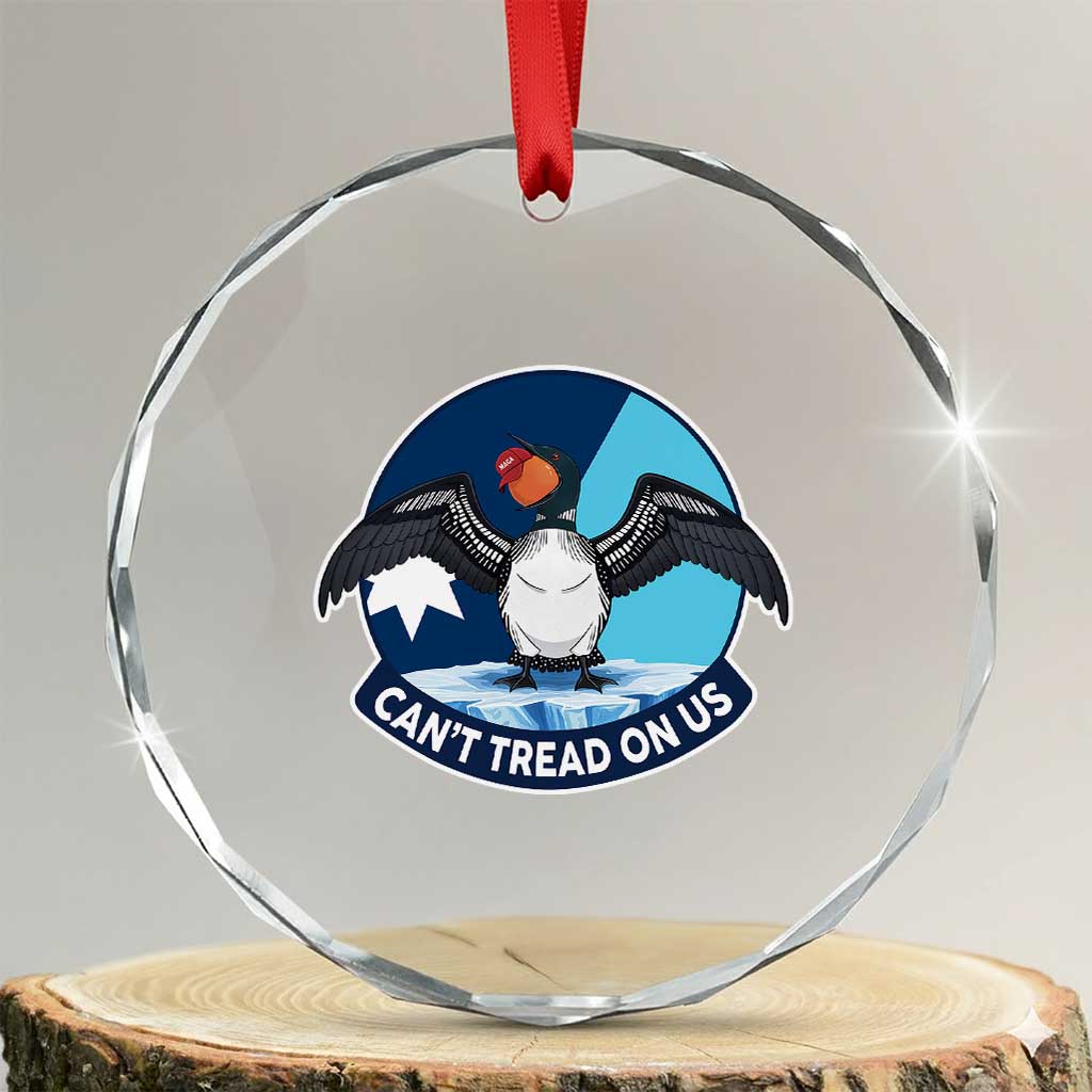 Can Not Tread On Us Crystal Glass Ornament Common Loon No Ice Please TS12 Transparent Glass 3'' Circle Print Your Wear