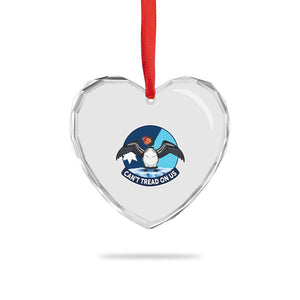 Can Not Tread On Us Heart Crystal Glass Ornament Common Loon No Ice Please TS12 Print Your Wear