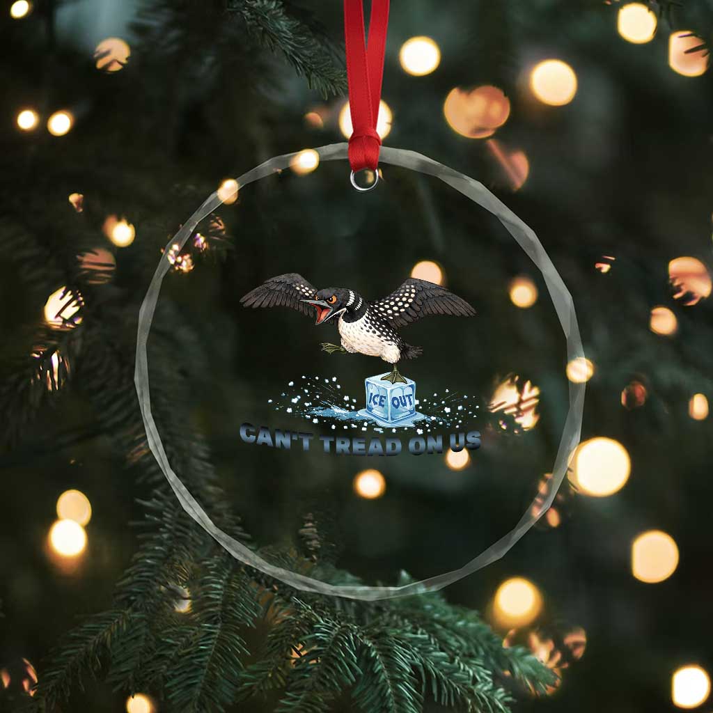 Can Not Tread On Us Minnesota Loon Crystal Glass Ornament Anti ICE MN Protest TS12 Print Your Wear