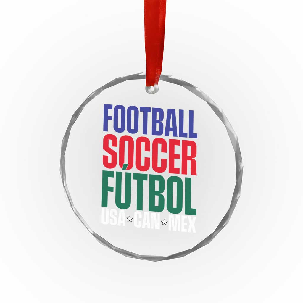 Canada Mexico USA Crystal Glass Ornament Football Fan Gift TS12 Print Your Wear