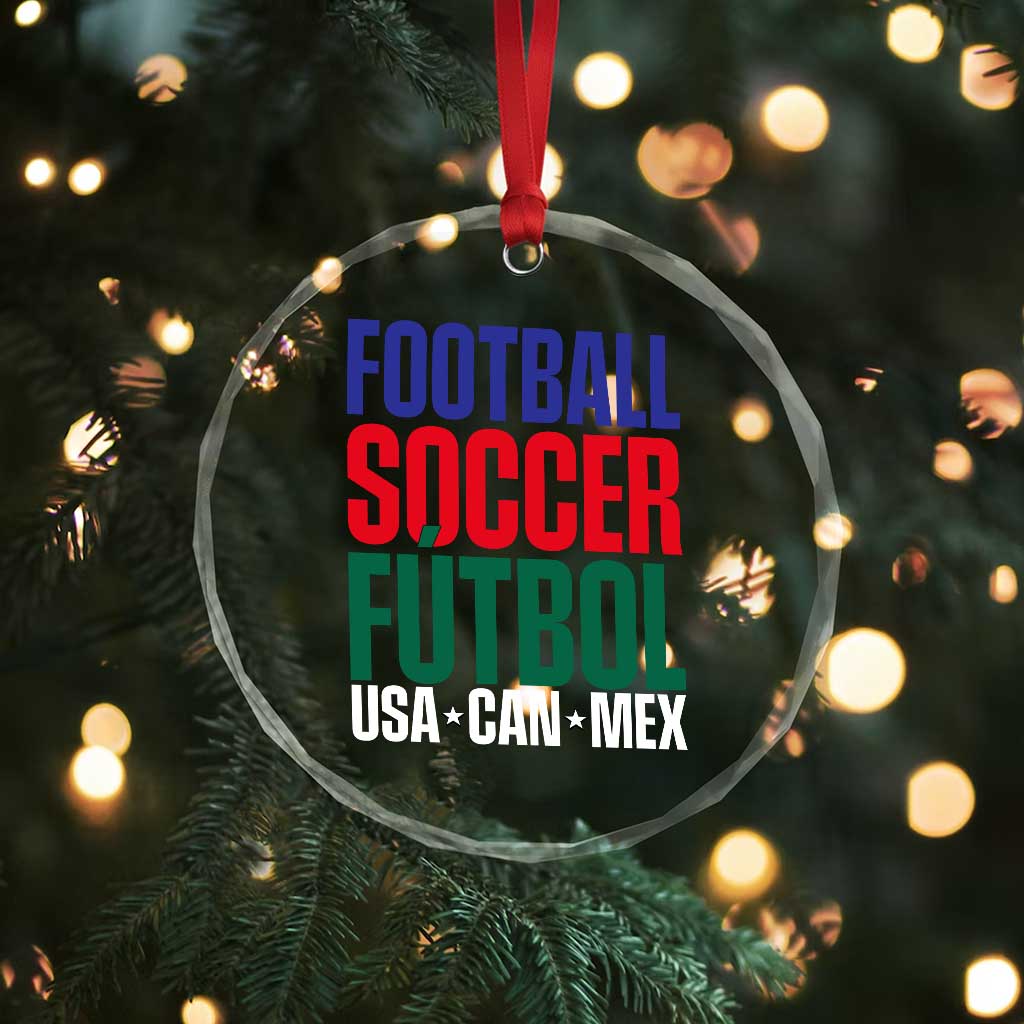 Canada Mexico USA Crystal Glass Ornament Football Fan Gift TS12 Print Your Wear