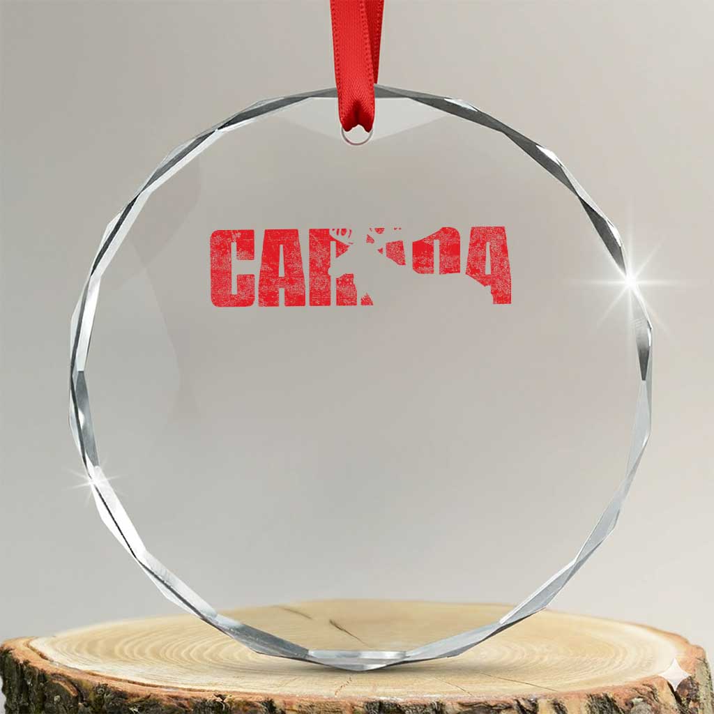 Canada Moose Crystal Glass Ornament Canadian Pride TS10 Transparent Glass 3'' Circle Print Your Wear