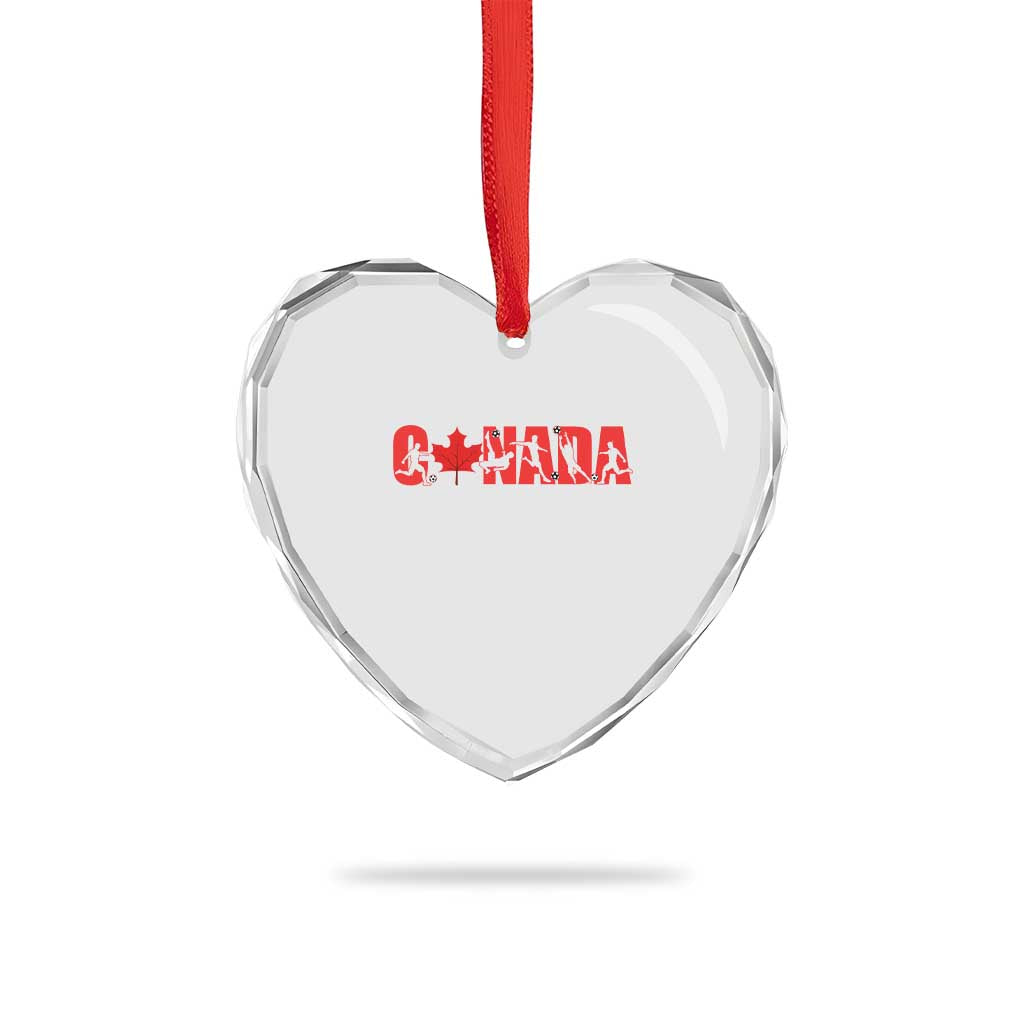 Canada National Soccer Lover Heart Crystal Glass Ornament Proud Canadian Fan Gift TS12 Print Your Wear
