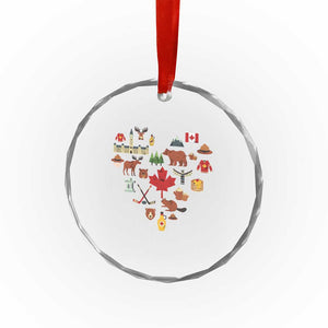 Canada Pride Crystal Glass Ornament Canadian Flag Maple Leaf TS02 Print Your Wear