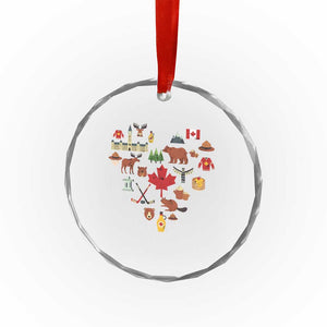 Canada Pride Crystal Glass Ornament Canadian Flag Maple Leaf - Print Your Wear