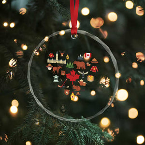 Canada Pride Crystal Glass Ornament Canadian Flag Maple Leaf - Print Your Wear