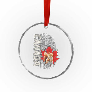 Canada Pride Crystal Glass Ornament Maple Leaf Squirrel Canadian Roots TS02 Print Your Wear