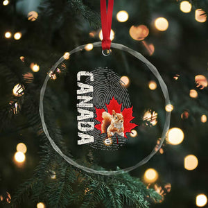 Canada Pride Crystal Glass Ornament Maple Leaf Squirrel Canadian Roots TS02 Print Your Wear