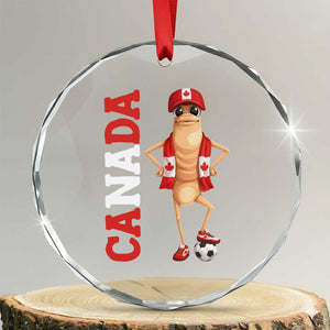 Canada Soccer Fan Marcus The Worm Crystal Glass Ornament Country Football Gift TS12 Transparent Glass 3'' Circle Print Your Wear