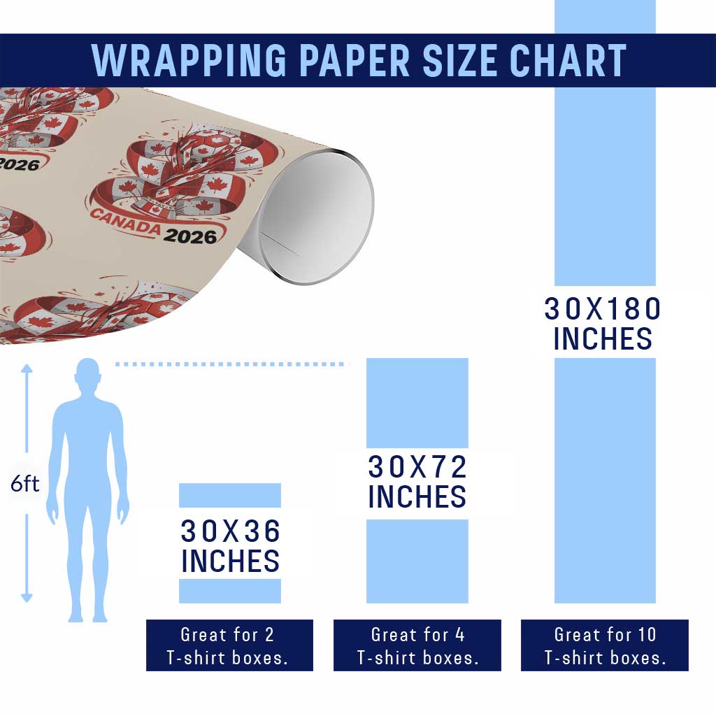 Canada Soccer Fan Wrapping Paper Roll International Football Lover Gift TS12 Print Your Wear