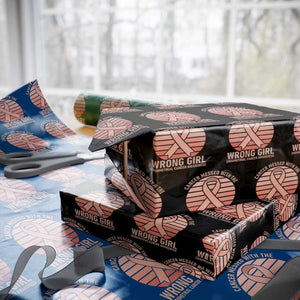 Cancer Messed With The Wrong Girl Wrapping Paper Roll Endometrial Cancer Warrior