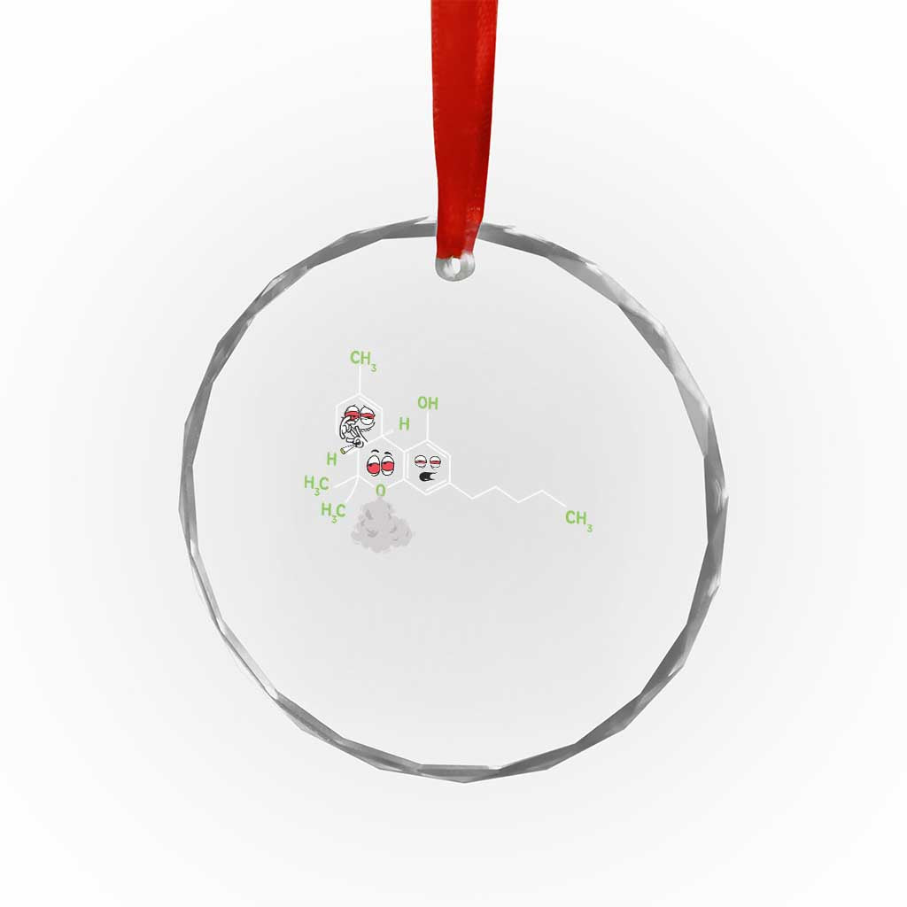 Cannabis Weed Crystal Glass Ornament Molecule THC Marijuana Stoner TS11 Print Your Wear