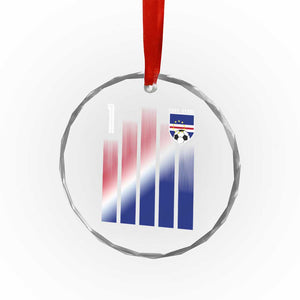 Cape Verde Flag Retro Sports Cabo Verdean Roots Crystal Glass Ornament