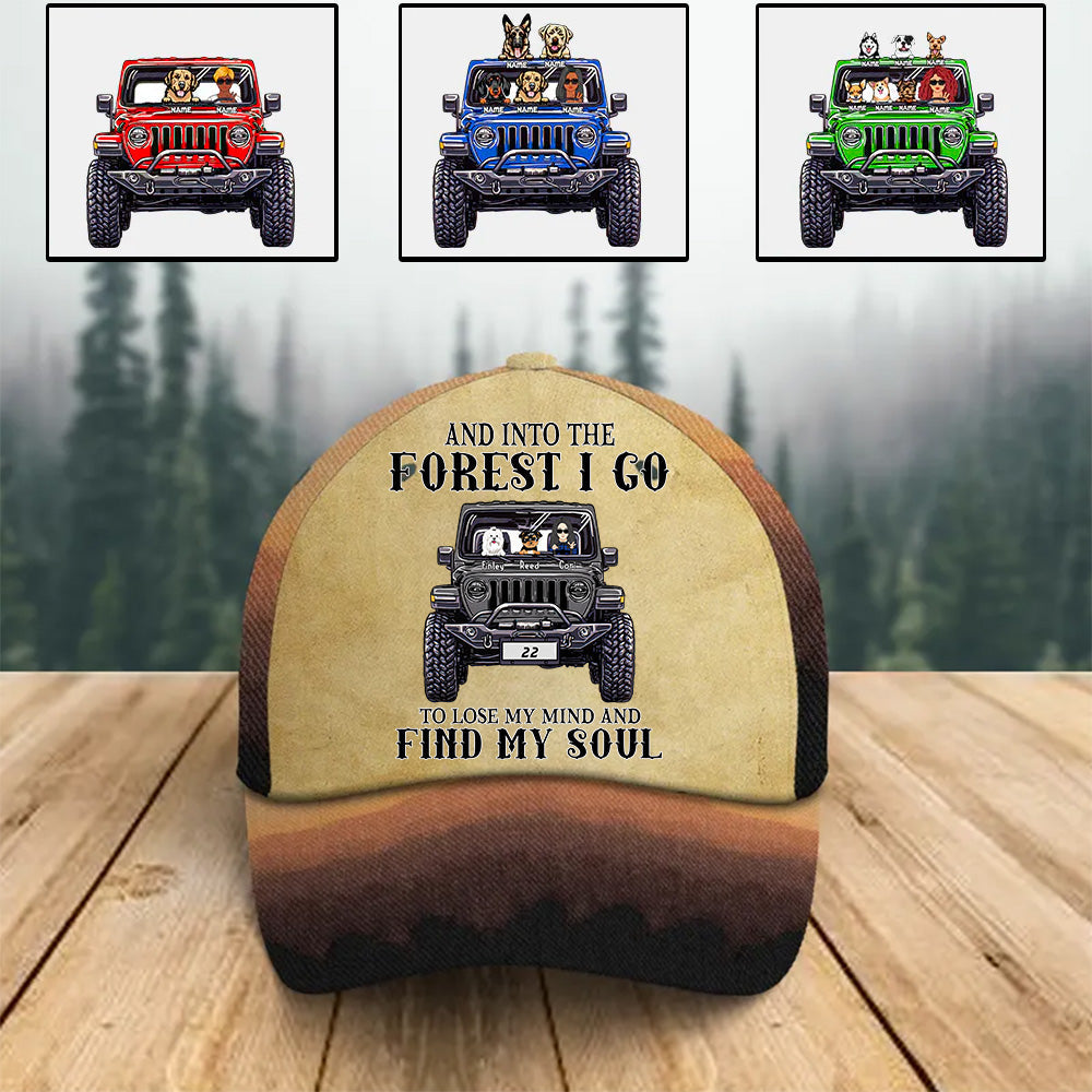 Personalized JP Cap, And Into The Forest I Go To Lose My Mind And Find My Soul CTM Custom - Printyourwear