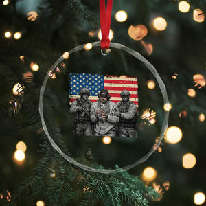Captured Dictator Maduro Crystal Glass Ornament Special Forces Justice Operation American Flag TS02 Print Your Wear