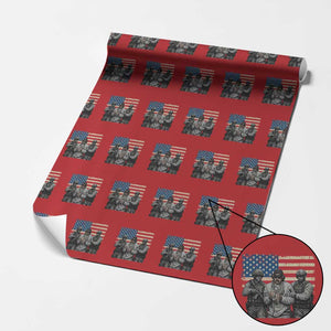 Captured Dictator Maduro Wrapping Paper Roll Special Forces Justice Operation American Flag TS02 Red Print Your Wear